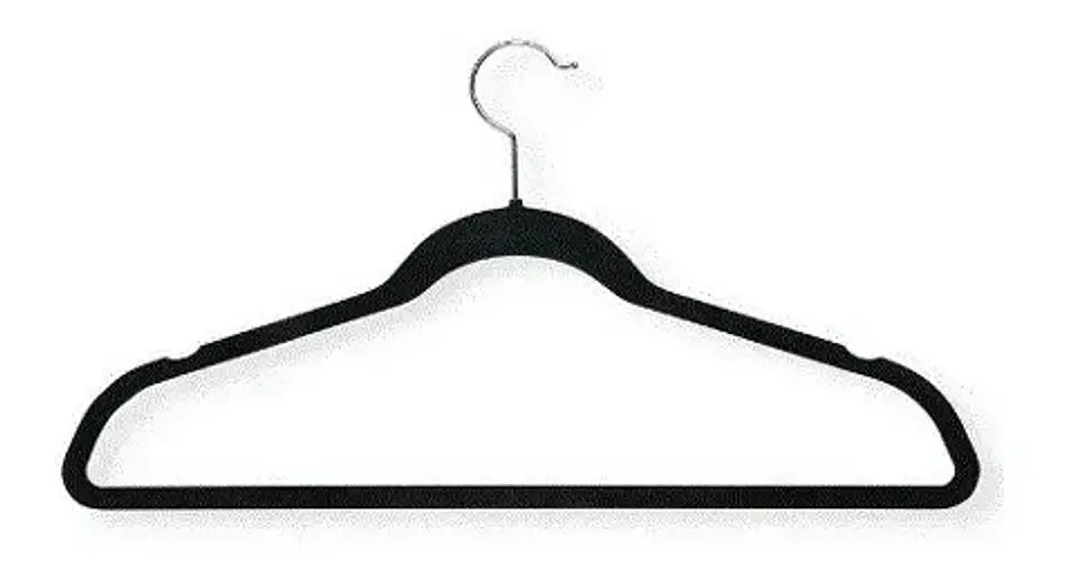 Perchas Veludo Negro Brookstone Ganchos Giratorios X50 Antideslizantes 2