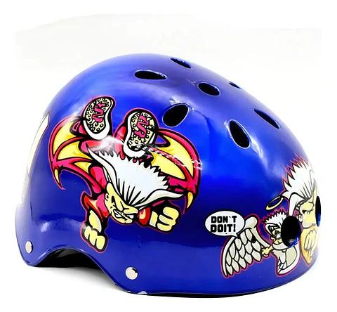 Casco De Bicicleta Bmx Calavera (skull) Negro 288a/b/