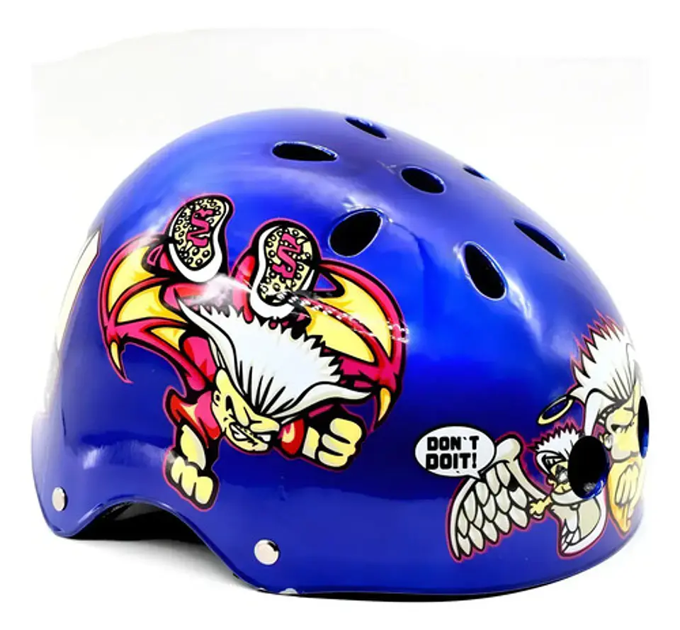 Casco De Bicicleta Bmx Calavera (skull) Negro 288a/b/ 1