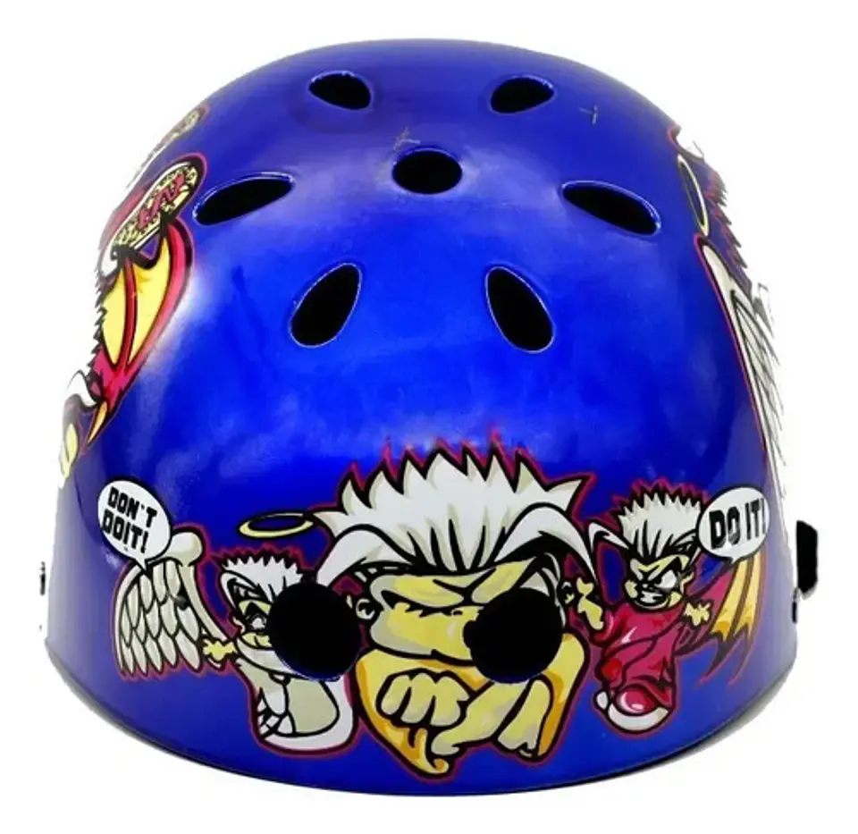 Casco De Bicicleta Bmx Calavera (skull) Negro 288a/b/ 2