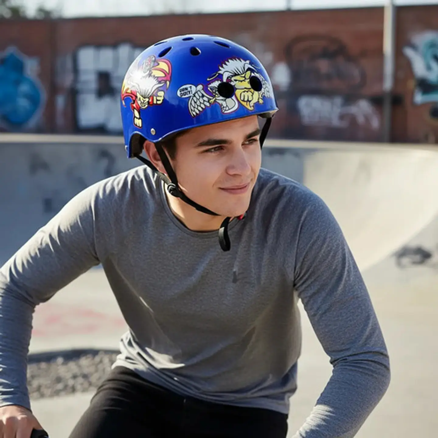 Casco De Bicicleta Bmx Calavera (skull) Negro 288a/b/ 4
