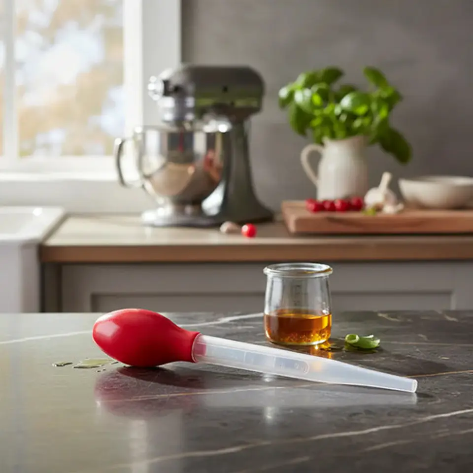 Medidor Dosificador Salsa Licor 1 Onza Silicona Pera Cocina 1