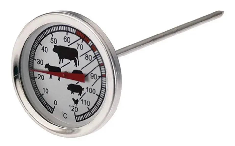 Termómetro Análogo Punzon Punta Carne Carnes Cocina Industri 1