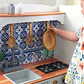 Kidkraft Cocina De Madera Mosaico Grande Vintage Blanca - Miniatura 6