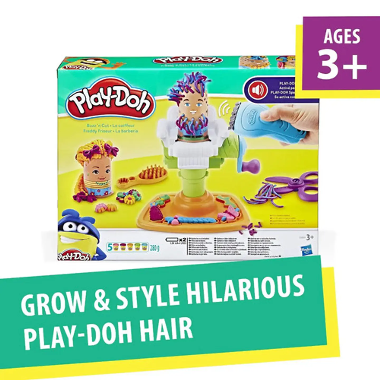 Play-doh Juego De Barbería Creativa Para Niños Plastilina 2