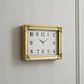 Reloj Pasta Pared Decoración Rectangular Análogo Lym 1116 - Miniatura 2