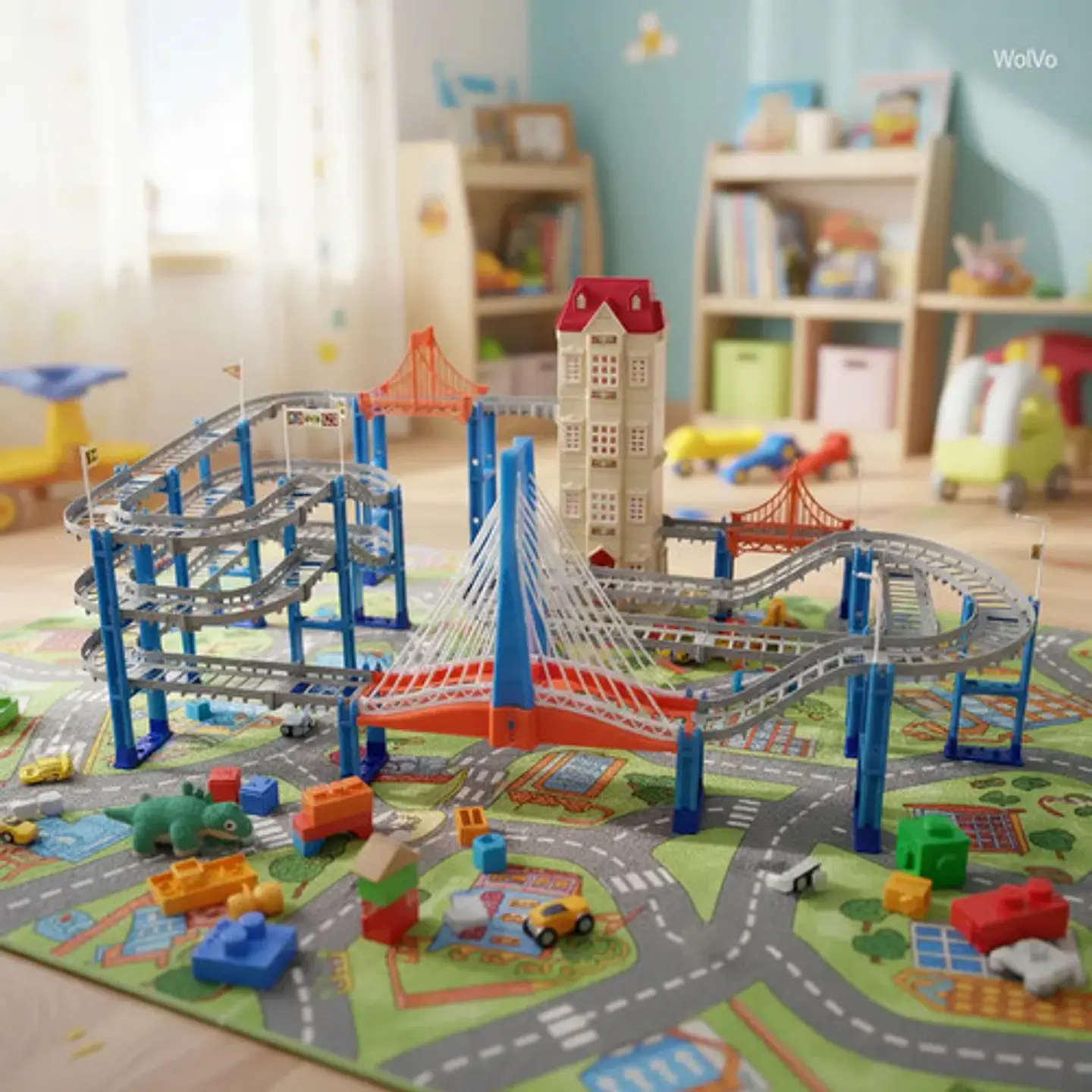 Pista Estación Carros Juguetes Niños Jy562 City Speedy 5