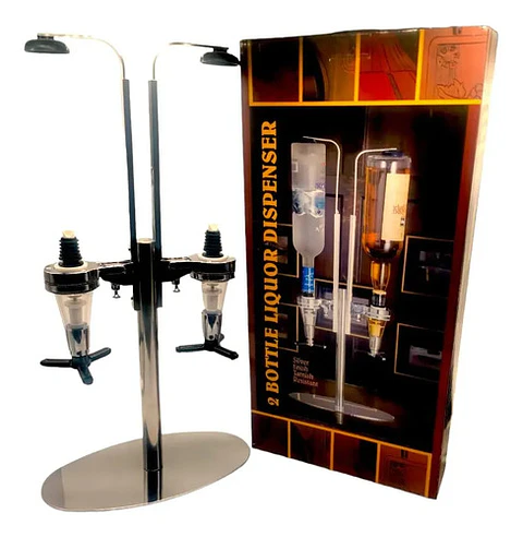 Dispensador De Licor Boca Abajo De 2 Botellas 2998