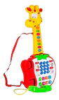 Guitarra Jirafa Con Teléfono Mi Primera Enseñanza Cy-6020c Amarillo/rojo - Miniatura 1