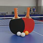 Set Raquetas Ping Pong Tenis De Mesa Rojo Negra Mck 7106 * - Miniatura 2