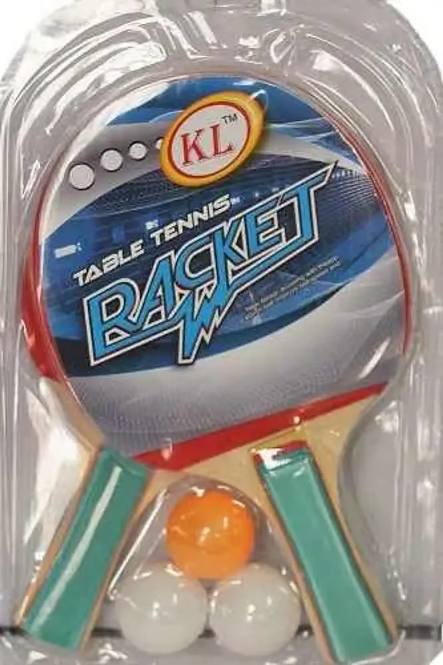 Set Raquetas Ping Pong Tenis De Mesa Rojo Negra Mck 7106 * 3