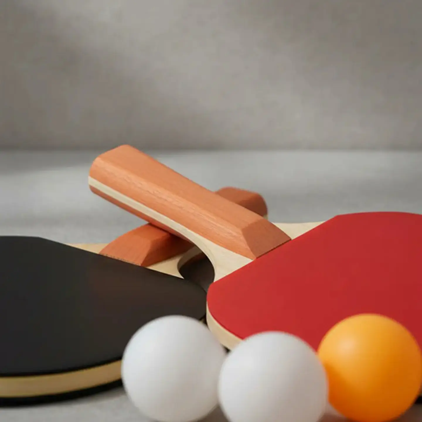 Set Raquetas Ping Pong Tenis De Mesa Rojo Negra Mck 7106 * 4