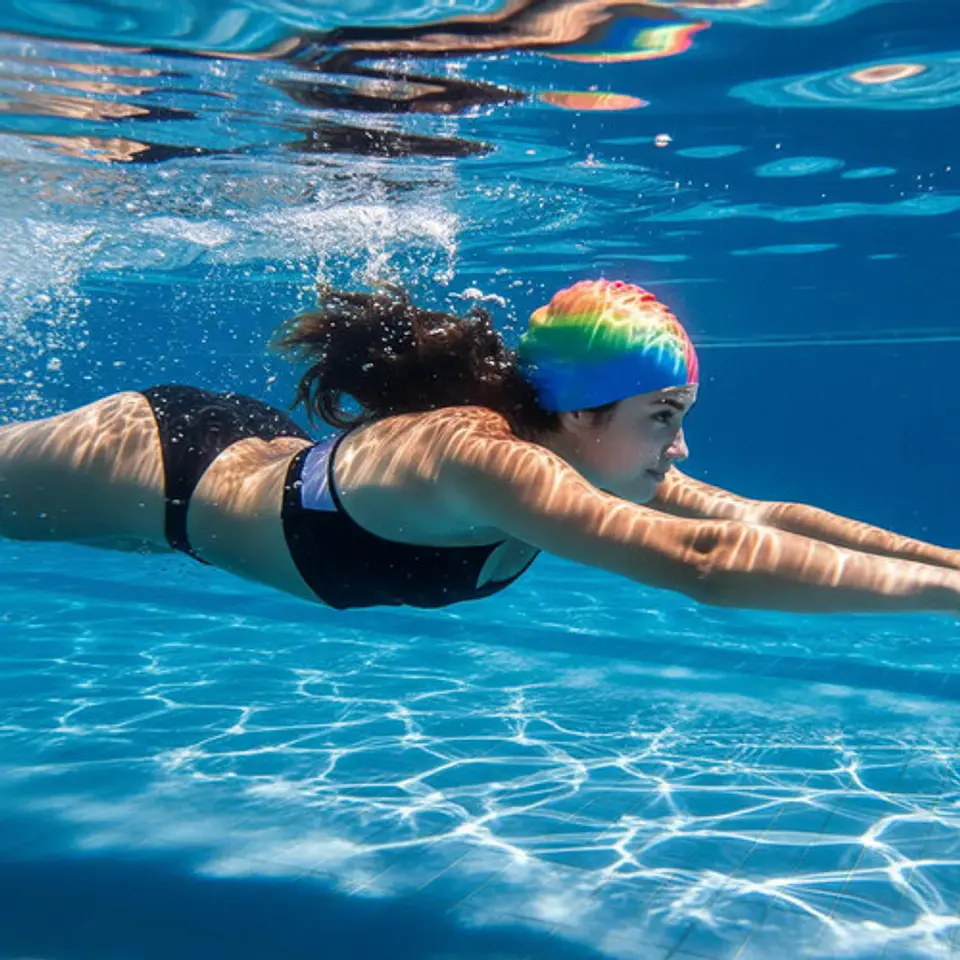 Gorro Piscina De Silicona Cuidado Del Cabello Surtido 2