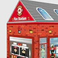 Carpa Casa Bombero Con Pelotero Distri Para Niños Interior/exterior - Miniatura 6
