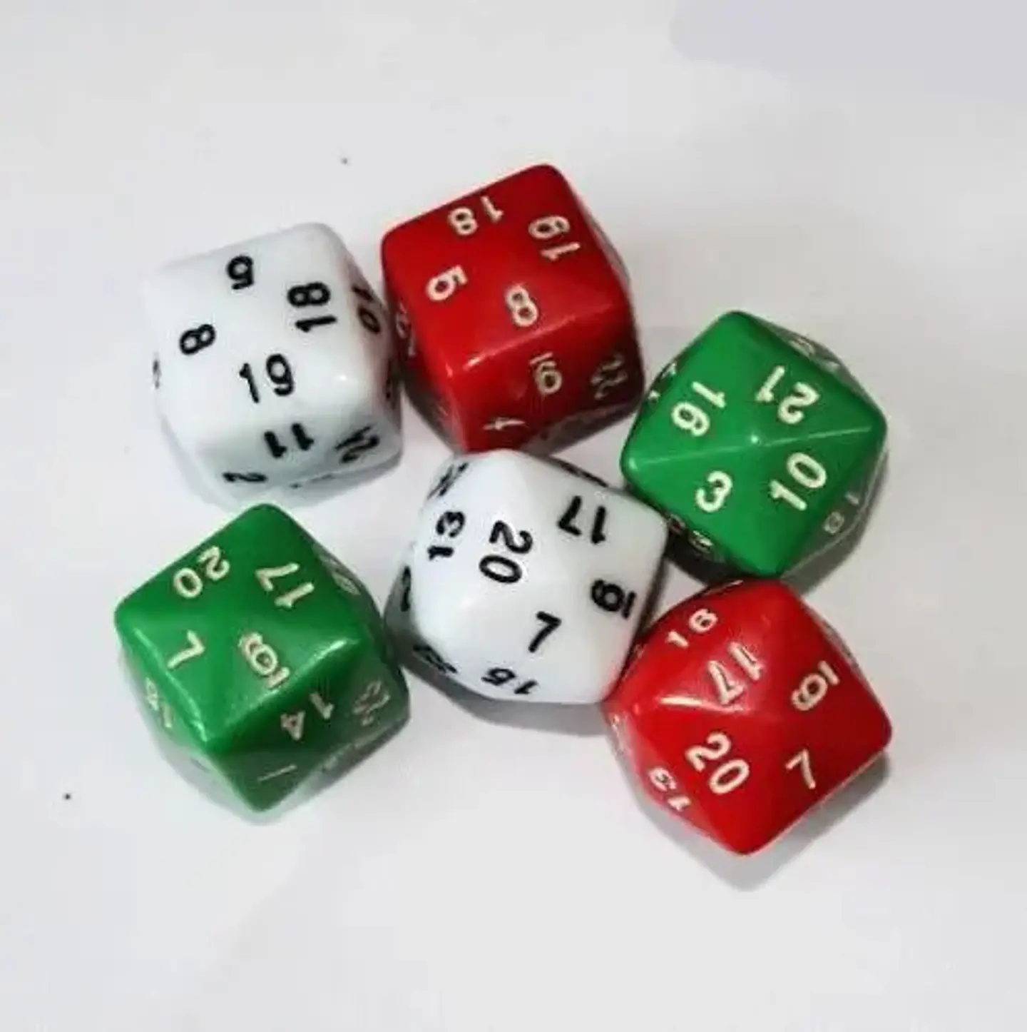 Juego Dados 20 Caras  6 Und Dado Juego Rol Mesa Poliédricos 3