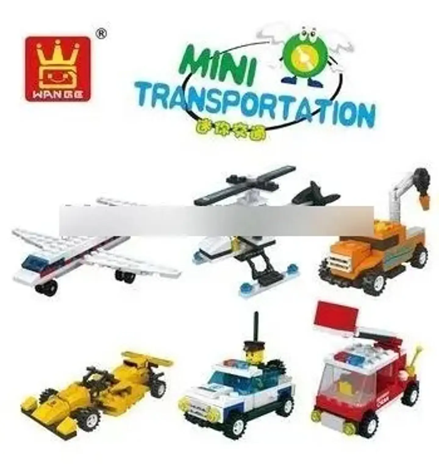 Bloques Construcción Huevo Mini Transporte 6501-6506 Bloques 3