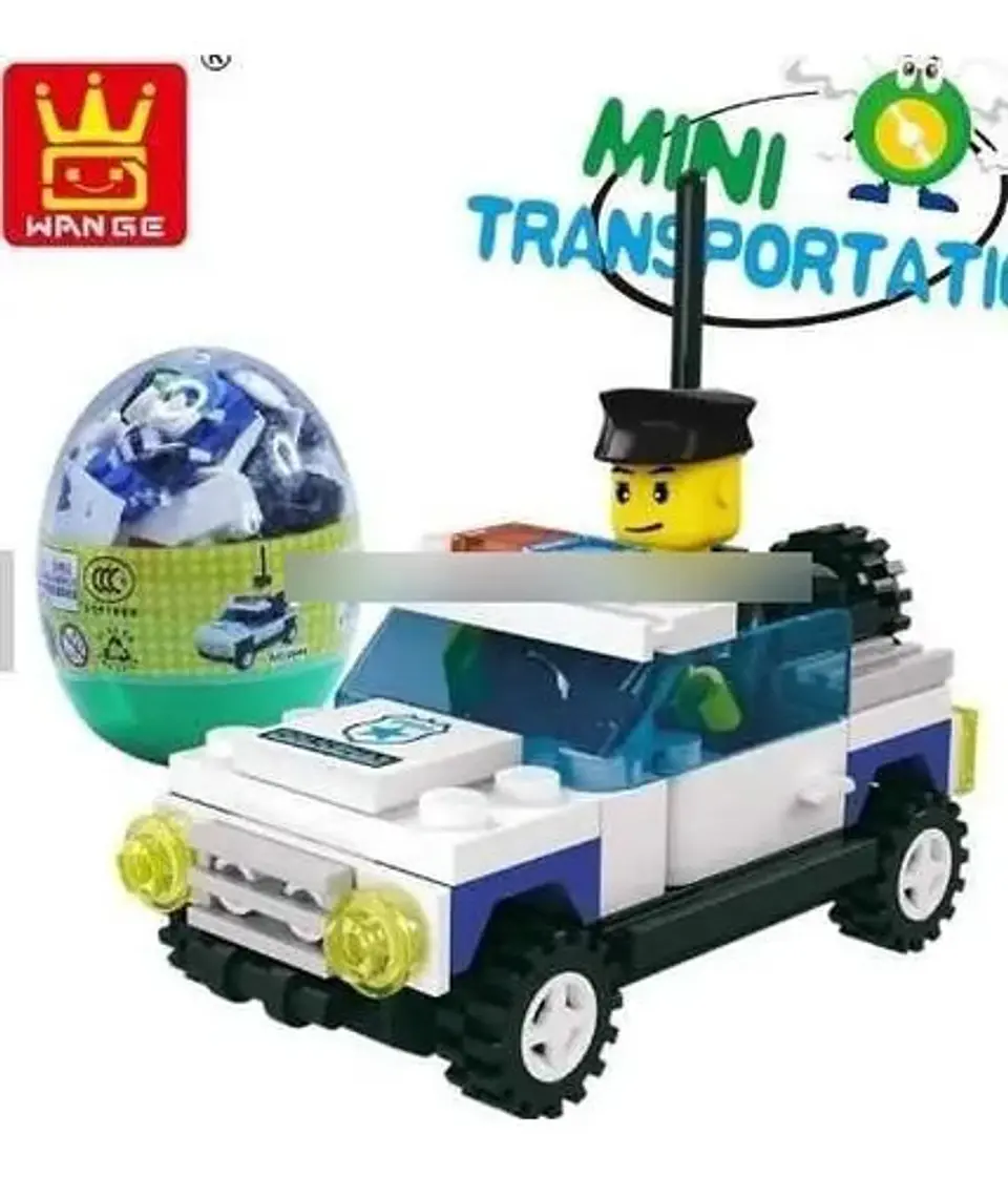 Bloques Construcción Huevo Mini Transporte 6501-6506 Bloques 4