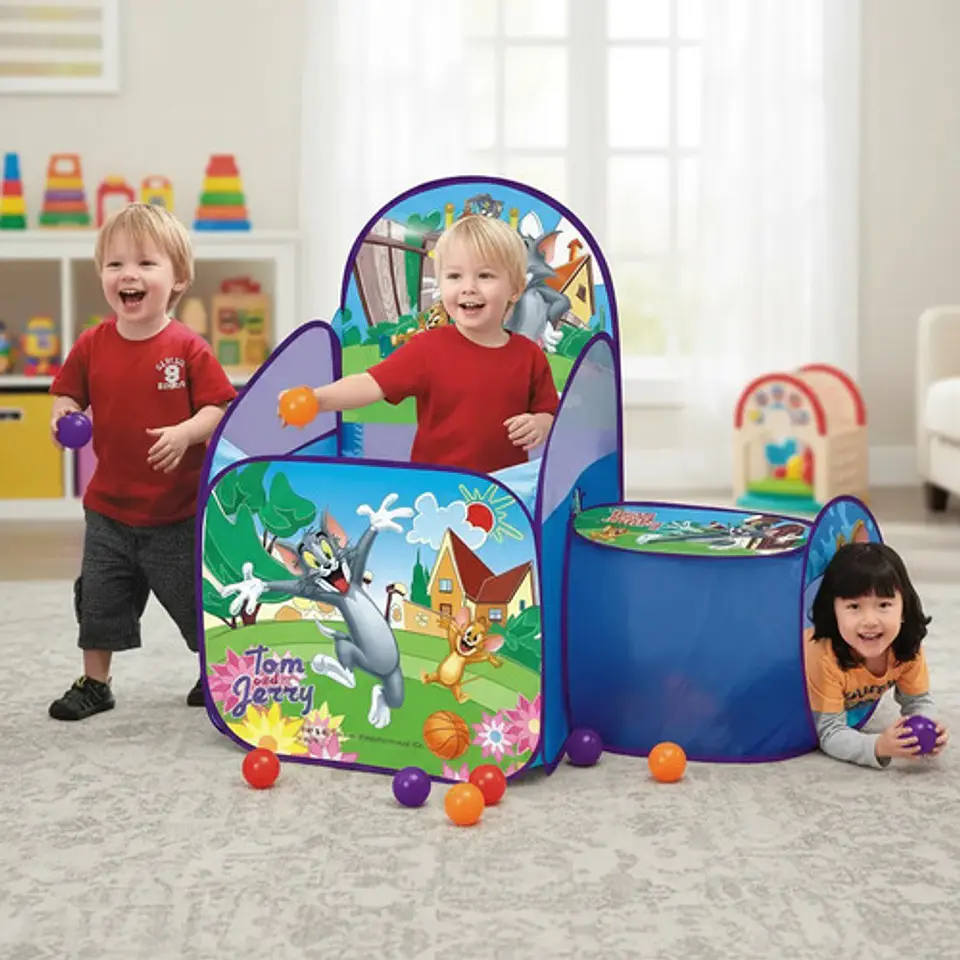 Carpa Plegable Cancha Baloncesto Niños Tom Jerry  Ref Lr4142 1