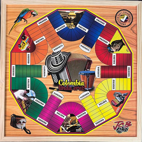 Juego Parqués Imantado Doble 8 Y 6 Puestos 50x50cm Finca