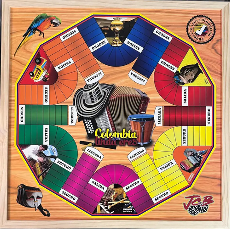 Juego Parqués Imantado Doble 8 Y 6 Puestos 50x50cm Finca 1