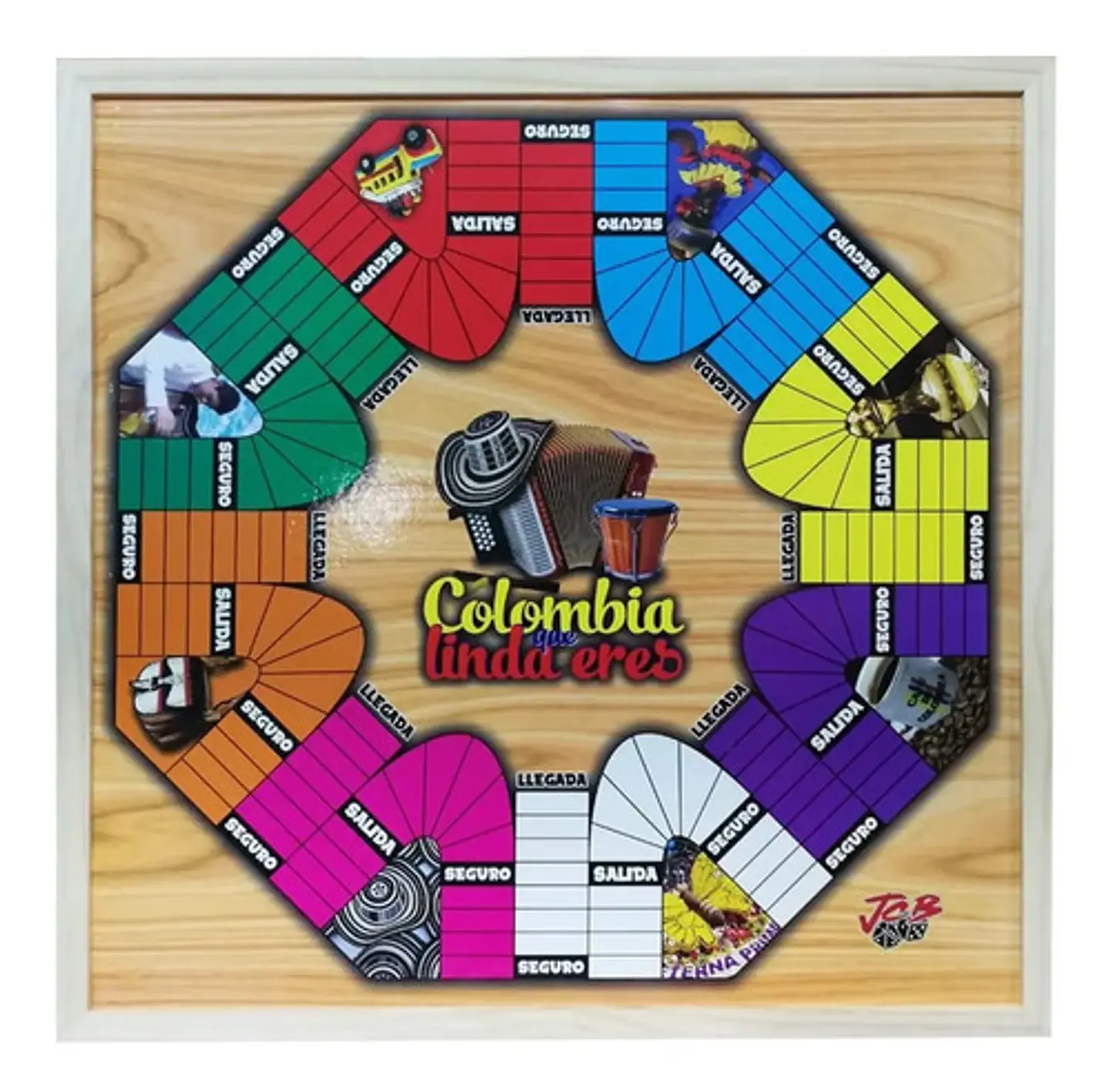 Juego Parqués Imantado Doble 8 Y 6 Puestos 50x50cm Finca 2
