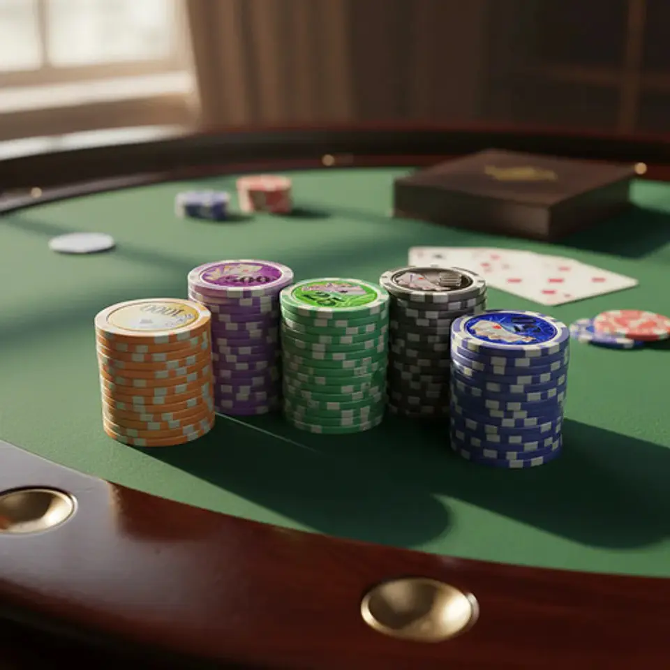 Fichas Poker Lujo Peso Metalizadas 8225 Casino Juego Cartas 8