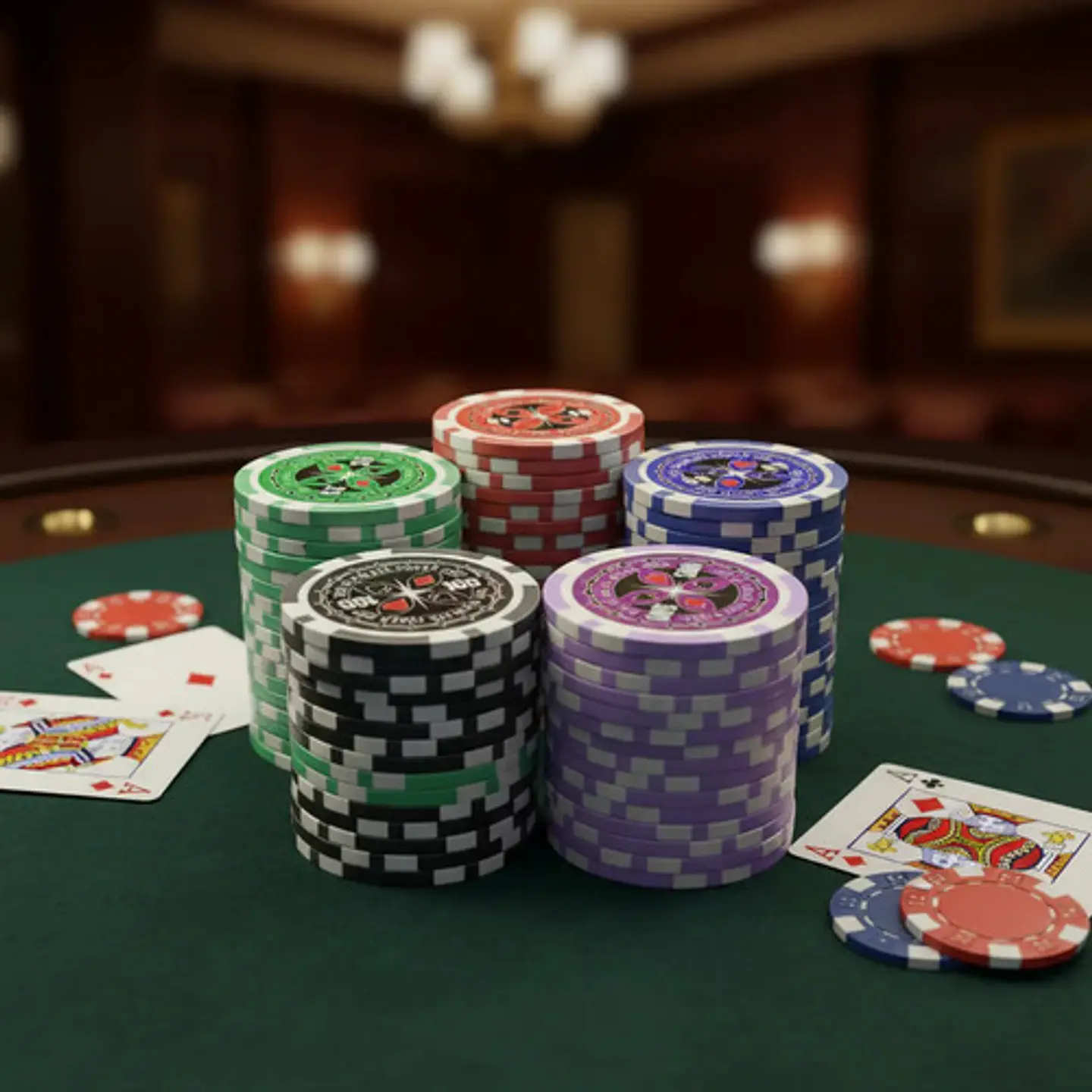 Fichas Poker Lujo Peso Metalizadas 8225 Casino Juego Cartas 12