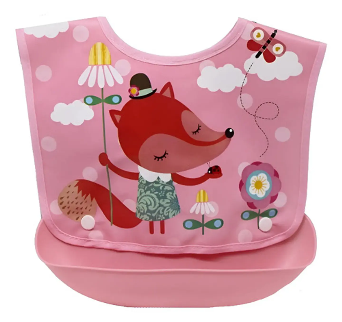 Babero En Silicona Para Bebe Ajustable Ref 12265  2