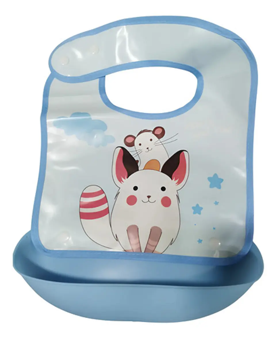 Babero En Silicona Para Bebe Ajustable Ref 12265  6