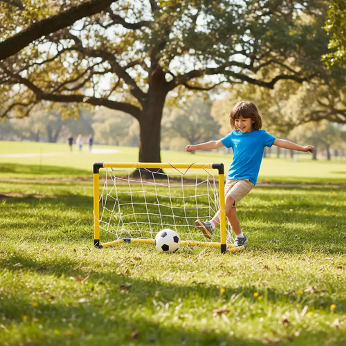 Cancha Fútbol Banquitas 65x85x45 Balón Mini Micro 1