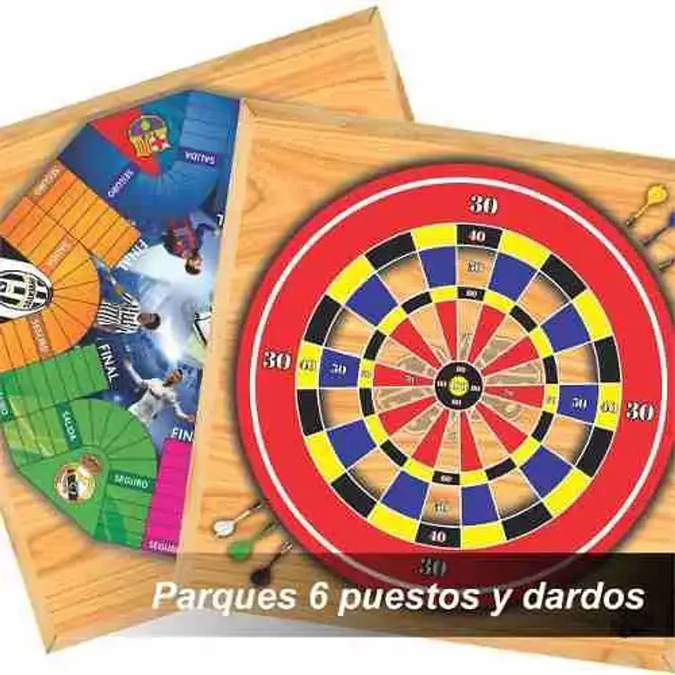 Juego Parqués 6 Dardos Magnetico 50 X 50 Cm Oficina  3