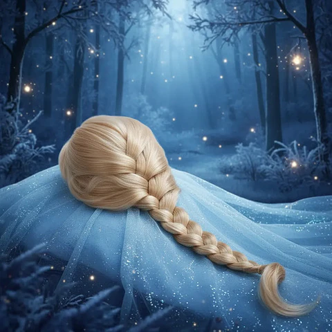Disfraz   Peluca Frozen  Halloween Fiesta  Princesa Mp366