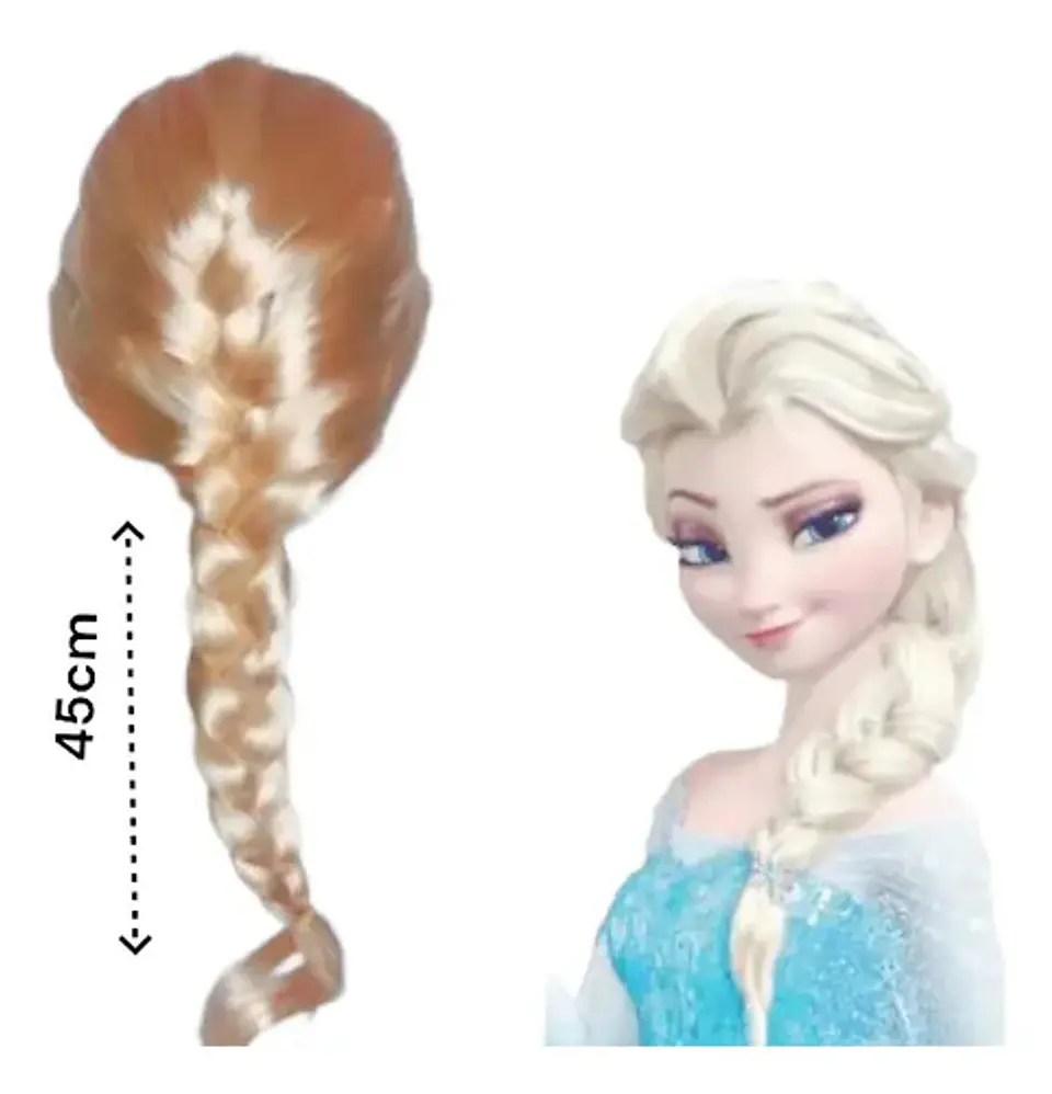 Disfraz   Peluca Frozen  Halloween Fiesta  Princesa Mp366 3