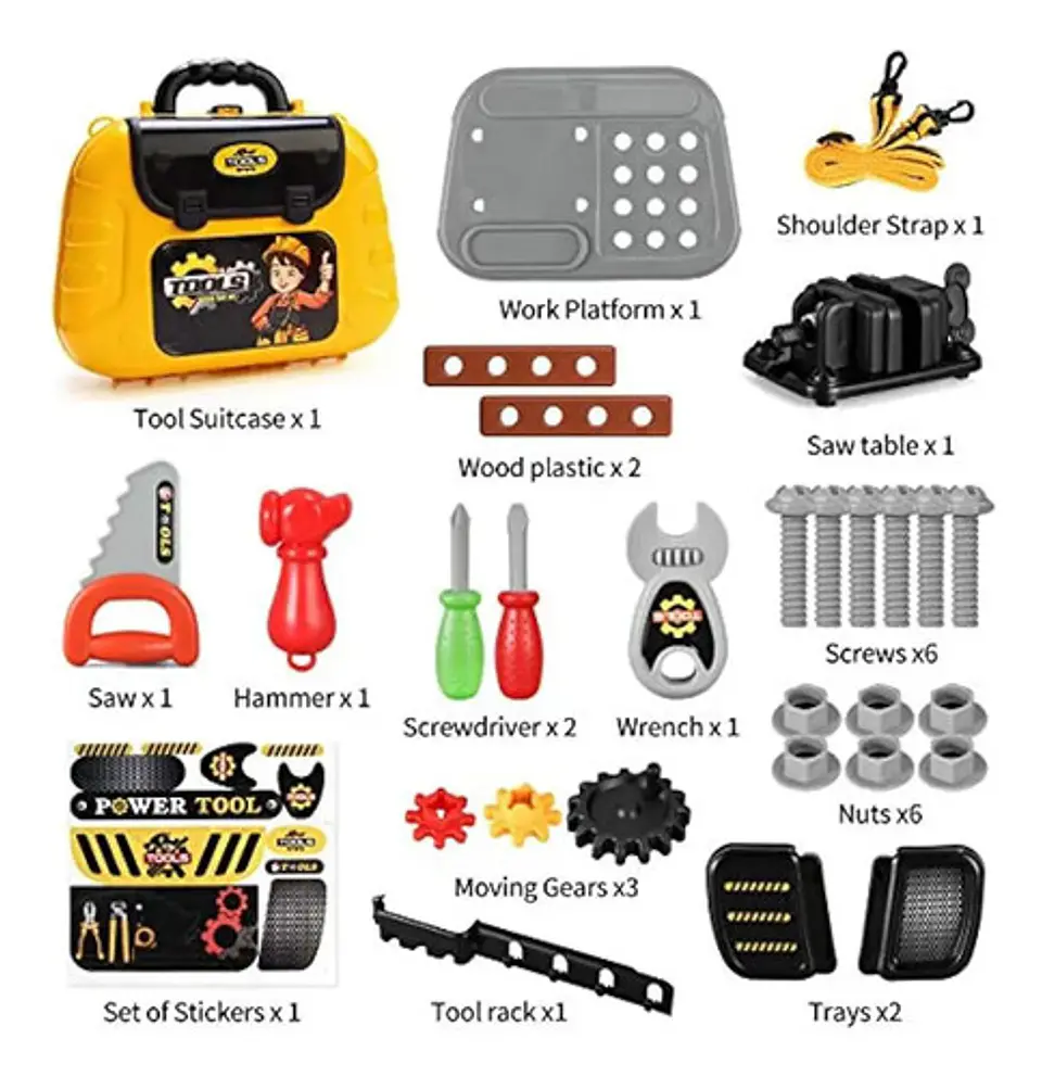 Set De Herramientas En Maletín Tools Juguete Ref 008- 916 5