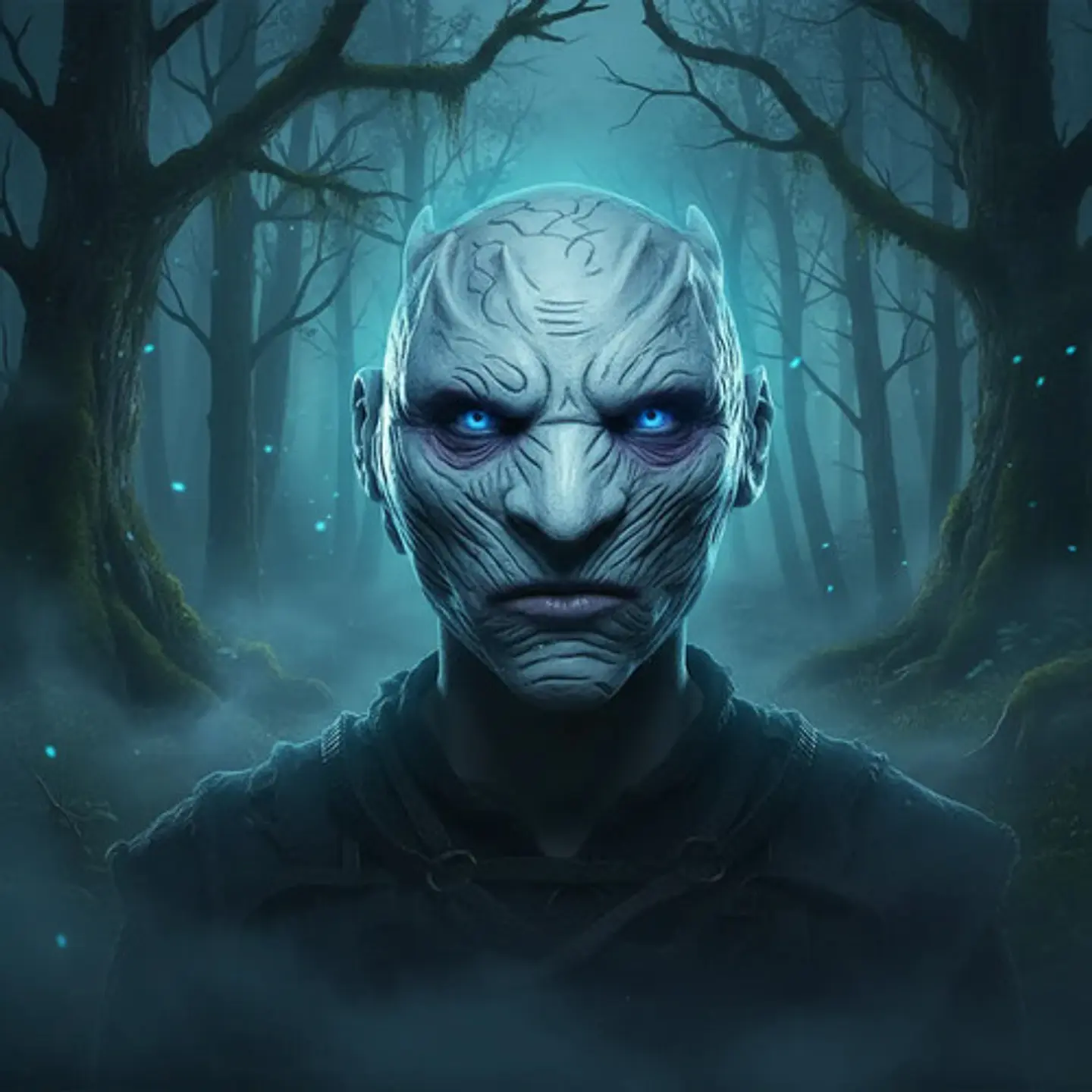 Máscara Blanca Juego De Tronos Rey Noche King White Walker  2