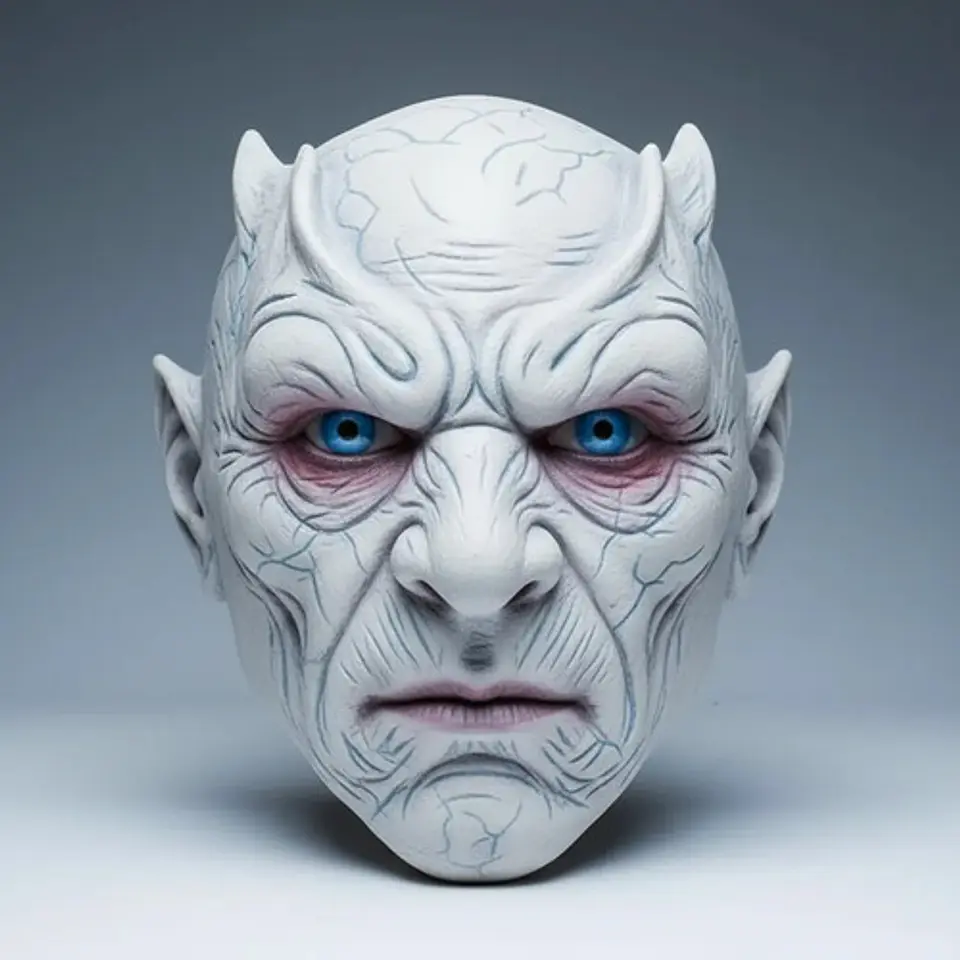 Máscara Blanca Juego De Tronos Rey Noche King White Walker  5
