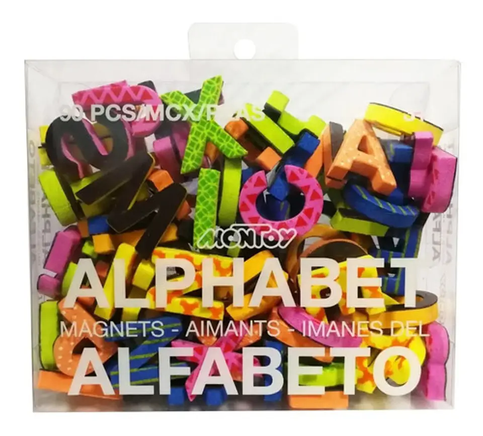 Abecedario Magnético Alfabeto 90 Pcs Fomy Fomi Para Tablero 2