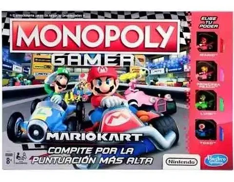 Juego De Mesa E1870 Monopoly Gamer Mario Kart Hasbro