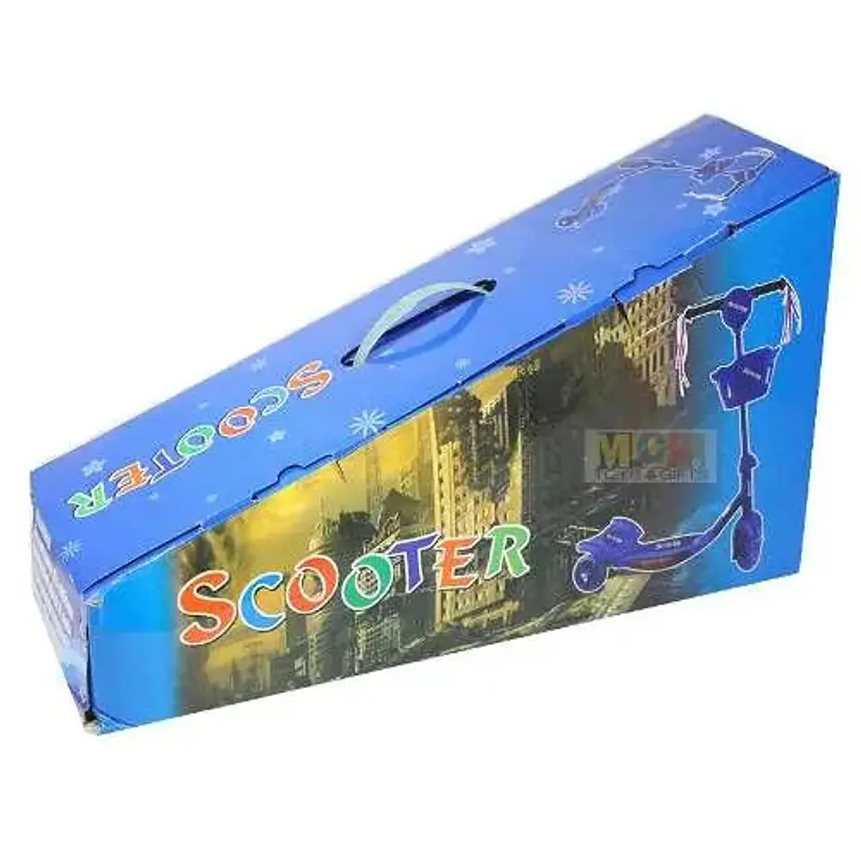 Scooter Patineta Niños Luces Canasta 3 Ruedas Juguete 2