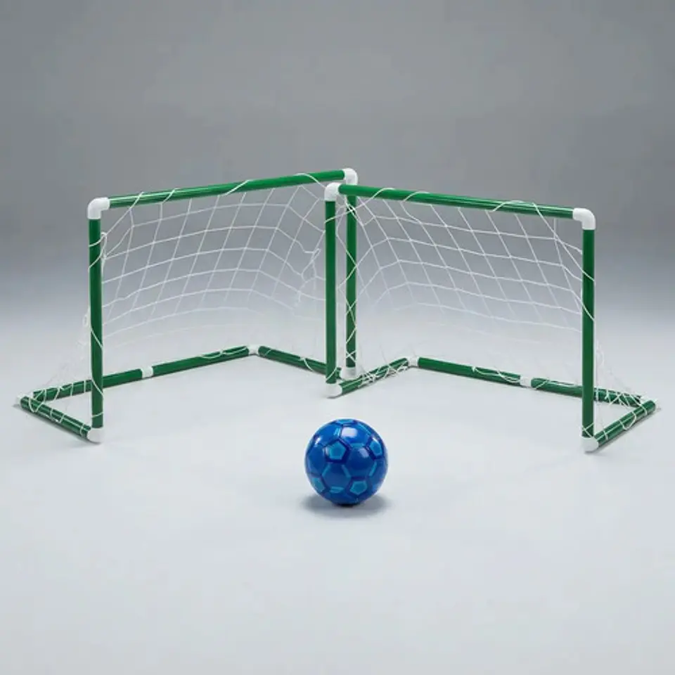 2 Arcos Futbol Con Balón De Fútbol Macrooutlet 80 X 65 X 35 1