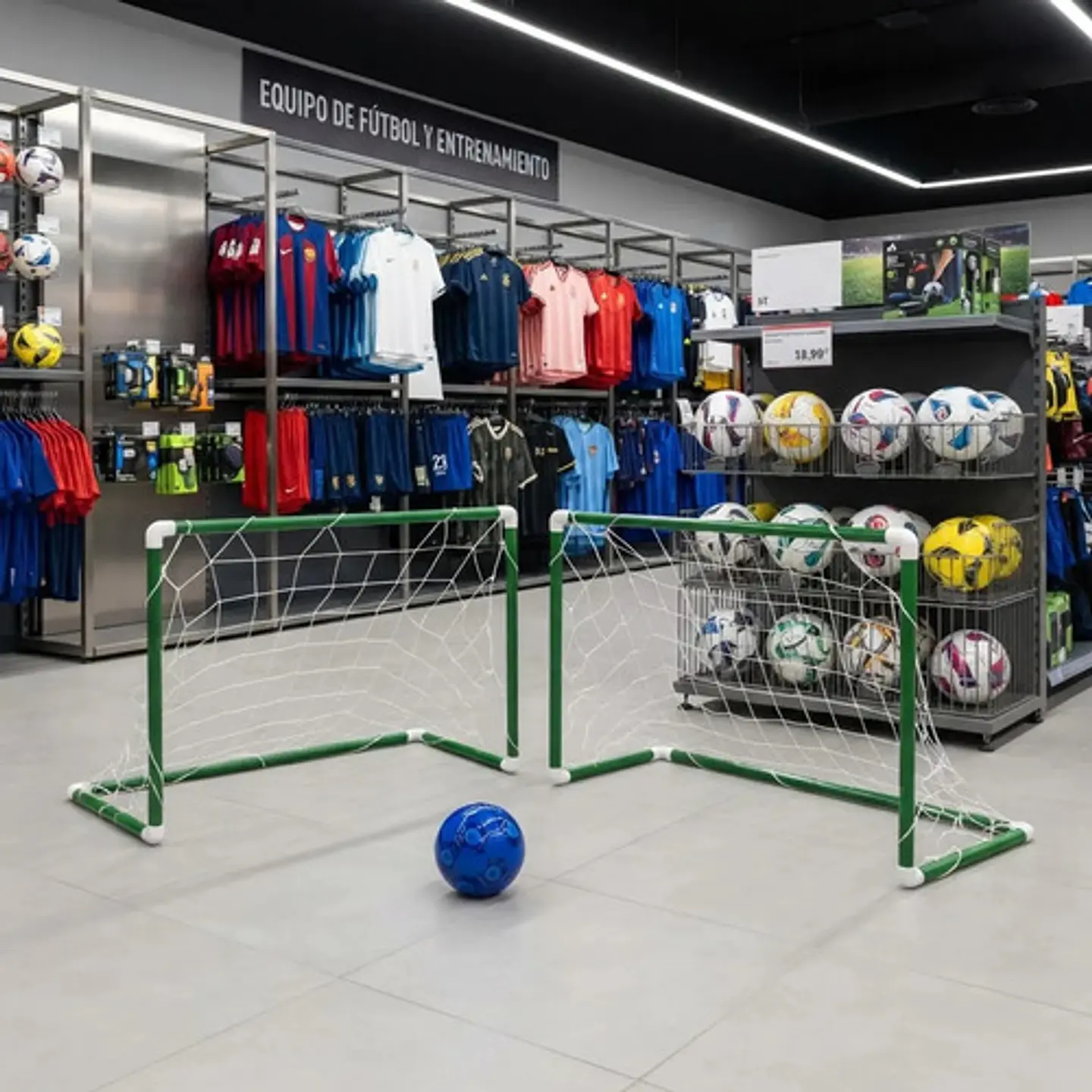 2 Arcos Futbol Con Balón De Fútbol Macrooutlet 80 X 65 X 35 5