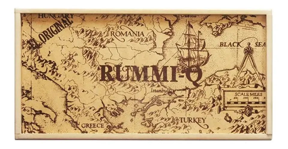 Juego De Mesa Rummi-q Caja Madera 106 Fichas 2 A 4 Jugadores 1