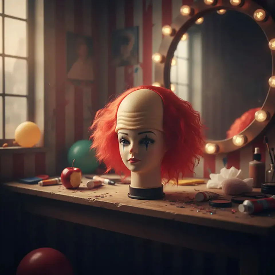 Peluca De Payaso Color Rojo It Ref   Ppy1877 Halloween 1
