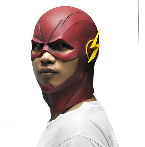 Máscara De Flash Disfraz  Ref Mas-528 Héroes  Liga Justicia