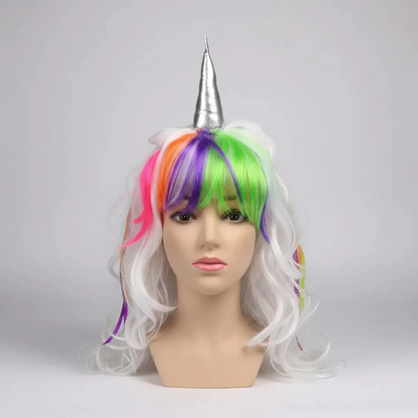 Peluca Capul Mechones Unicornio   Ref  Pul-108  Halloween 6