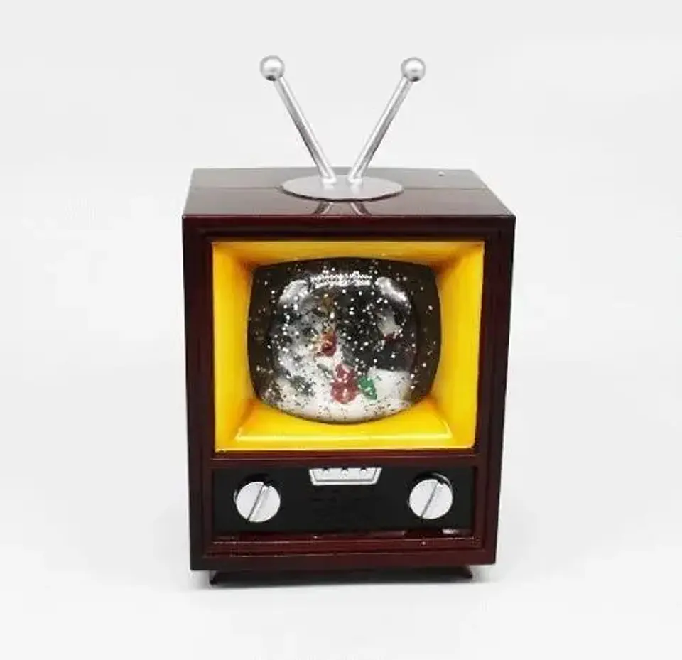 Bola Navidad Decoracion Televisor Con Luces Sonido  Wdl-1734 3