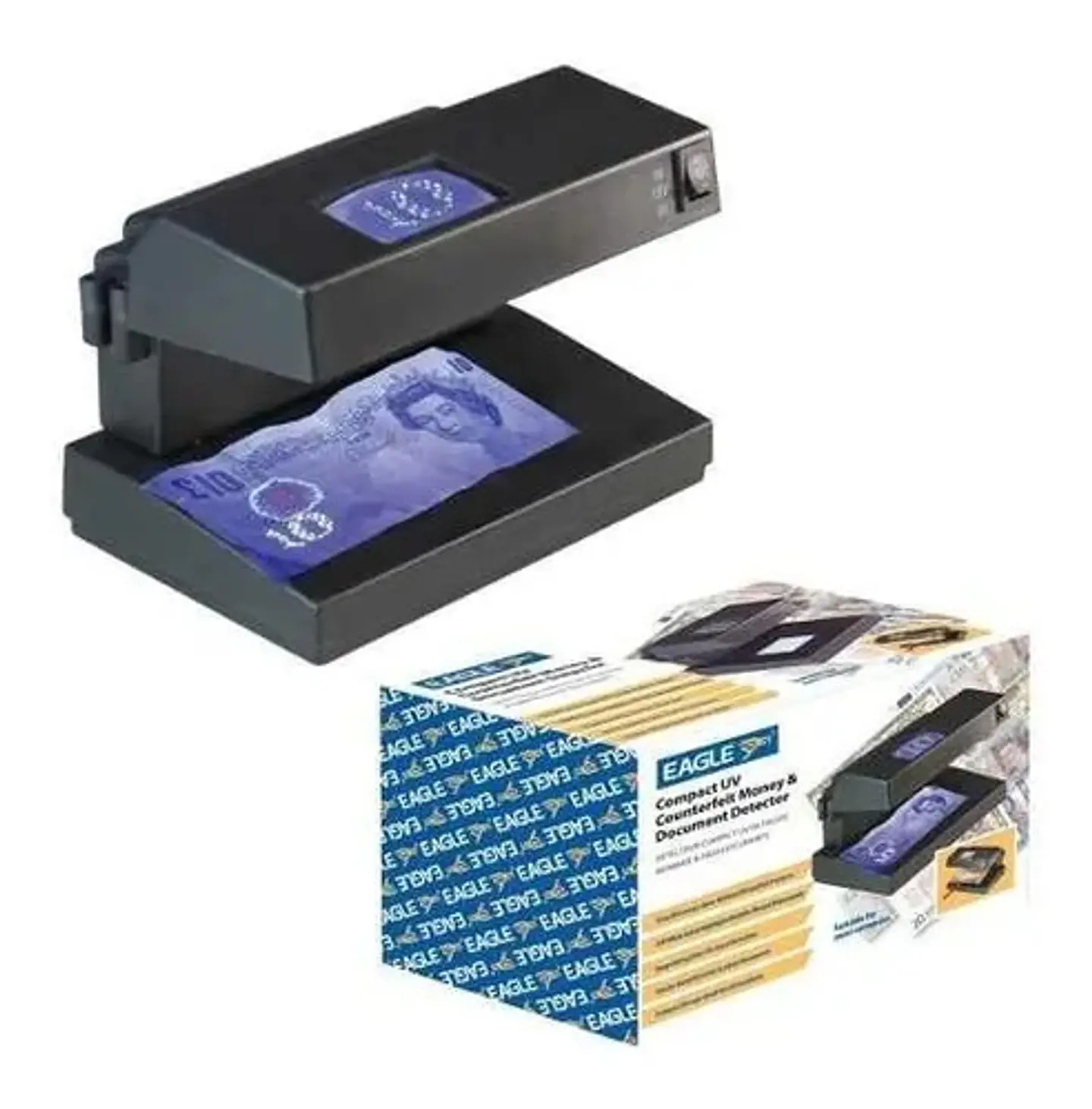Detector Billetes Falsos Luz Ultravioleta Probador Ad-2138 3
