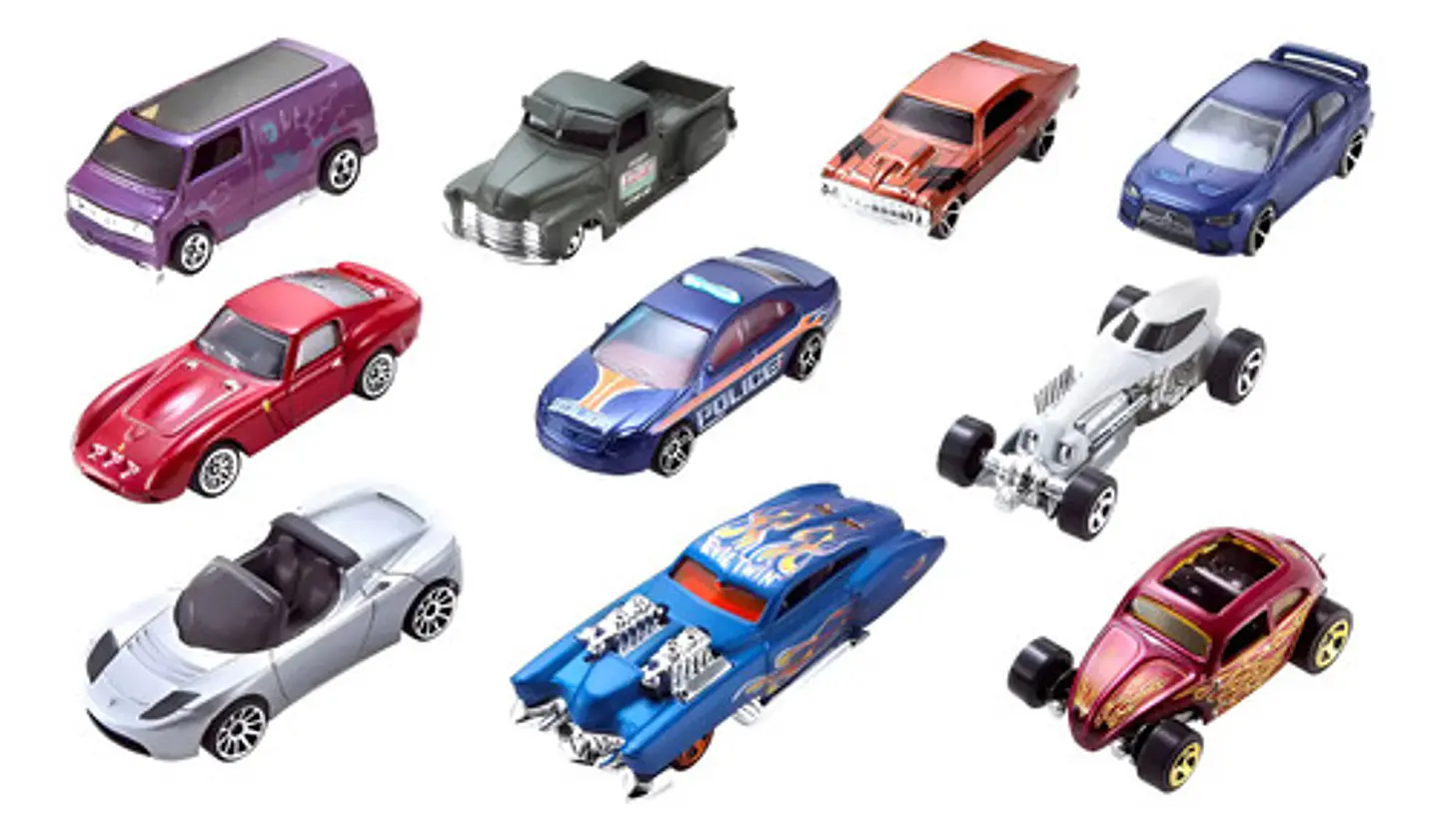 Hot Wheels Die Cast Paquete De 10 Autos Multicolor 1