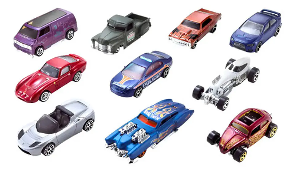 Hot Wheels Die Cast Paquete De 10 Autos Multicolor 1