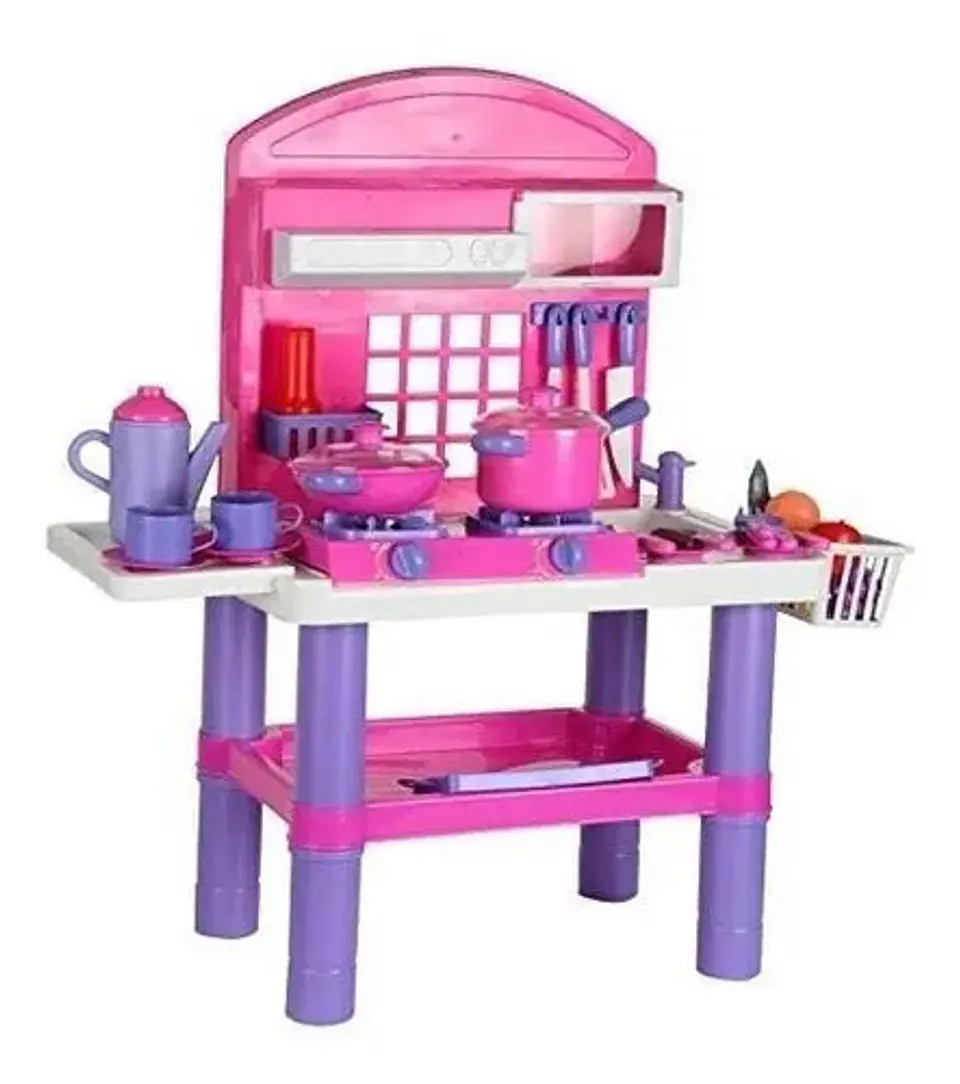 Cocina Infantil Juguete Niños 008-53 Mediana Rosada 1
